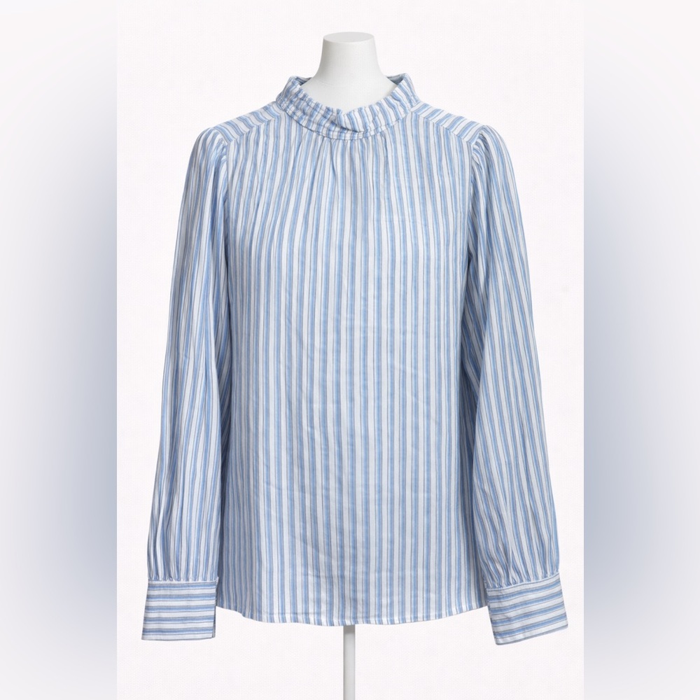 Cotton LOFT Light Blue Striped Blouse